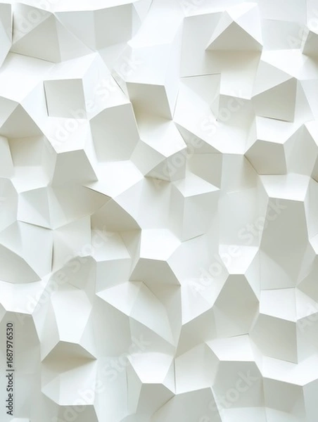 Fototapeta ultra HD image of White minimal hexagons background