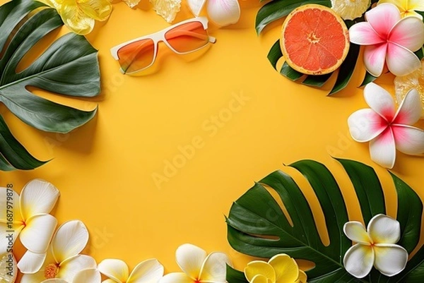 Fototapeta High Resolution Visual of Horizontal Banner for Summer Season Sale