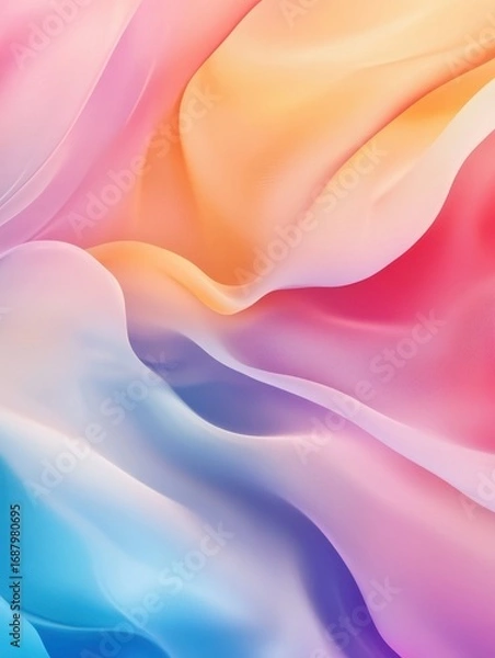 Fototapeta detailed color picture of Rainbow gradient curve background