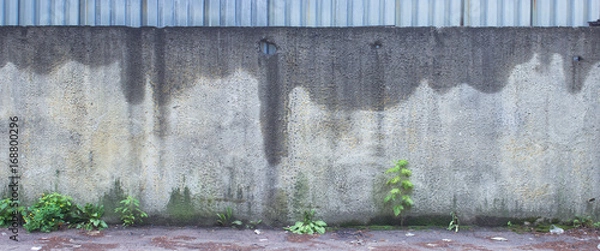 Fototapeta Fence of concrete slabs