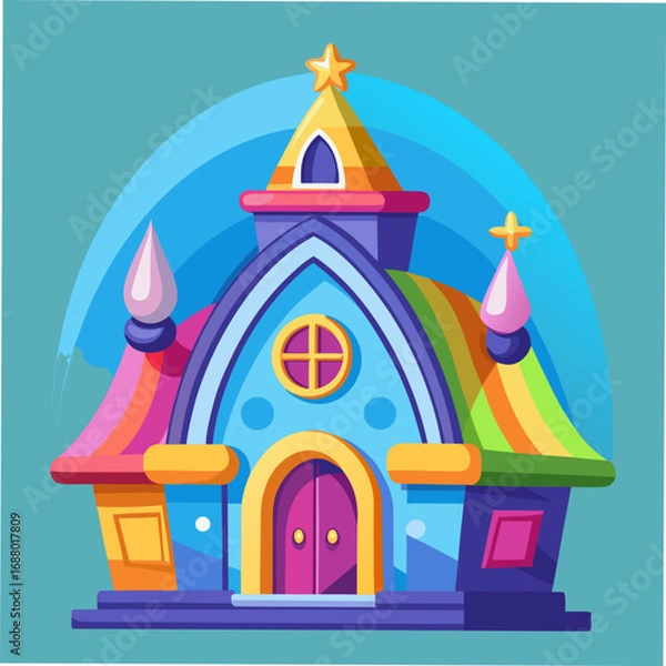 Obraz cute home vector