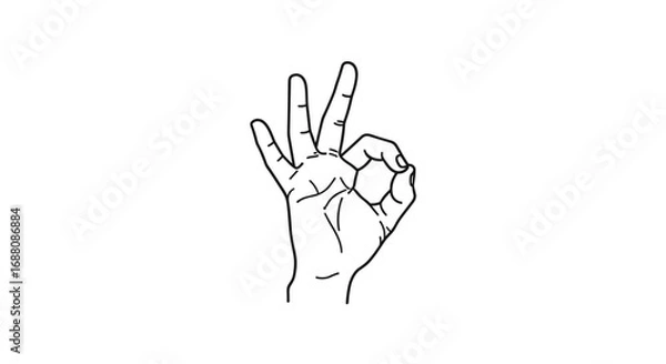Fototapeta A person demonstrating the mudra gesture for inner peace and serenity through hand positioning