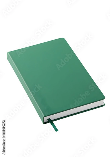 Fototapeta Isolated Green Notebook On Transparent Background Photo