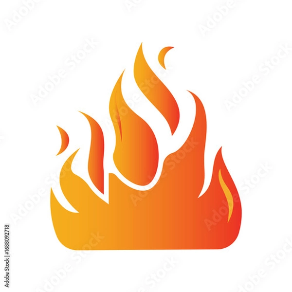 Fototapeta Make a Professional Fire Vector Art