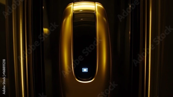 Fototapeta Abstract Gold Metallic Device Futuristic Technology