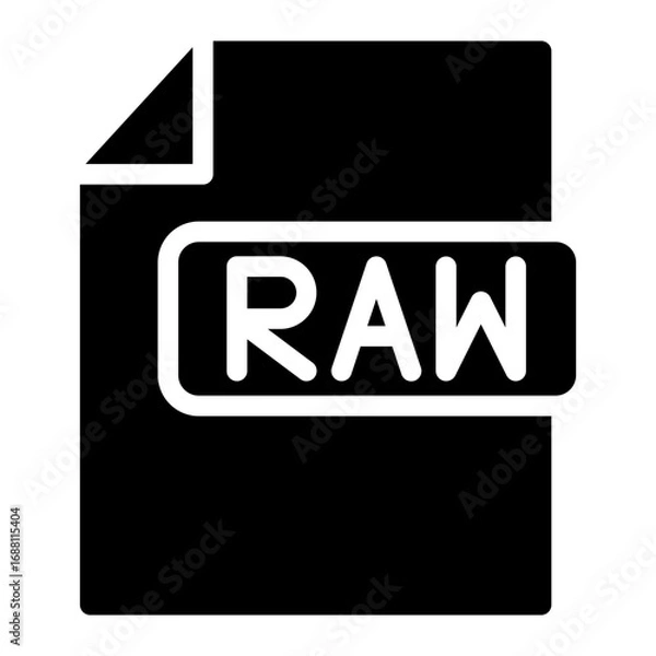 Obraz raw file icon