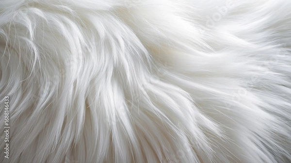 Obraz 犬の白い毛のアップ写真