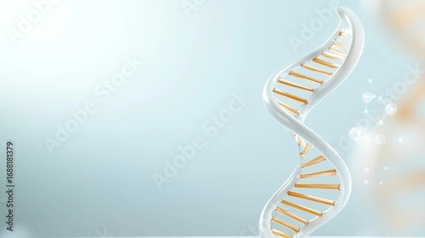 Fototapeta Illustration of DNA Bioscience and Healthcare Concepts