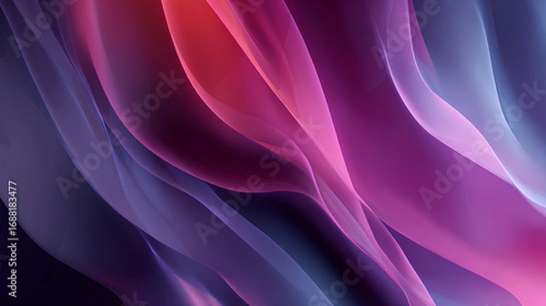 Fototapeta purple fractal glass gradient colorful wave blurred background, noise textured abstract transparent glass trendy wallpaper, for web, banner, fashion, technology Stock Illustration
