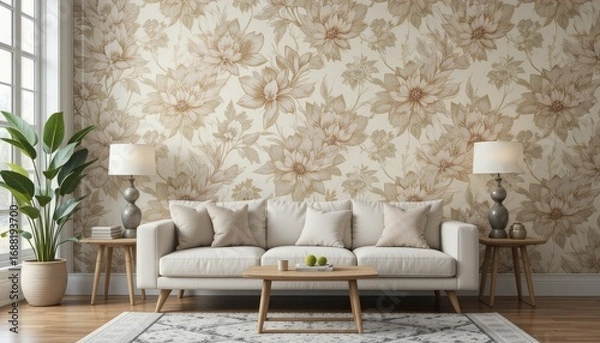 Fototapeta "Simple Background of Wallpapers: Understanding Their Origins, Materials, Styles, and How They Add Beauty, Mood, and Creativity to Indoor Environments"
