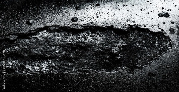 Obraz Dark, textured, cracked surface