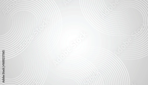 Fototapeta Abstract white background with circle line