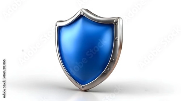 Fototapeta shield on white background