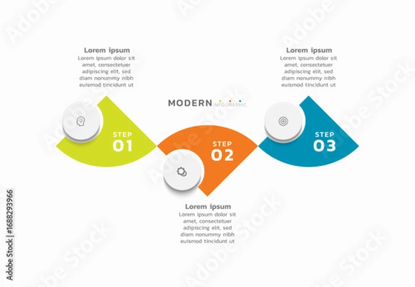 Obraz Presentation infographic business template design