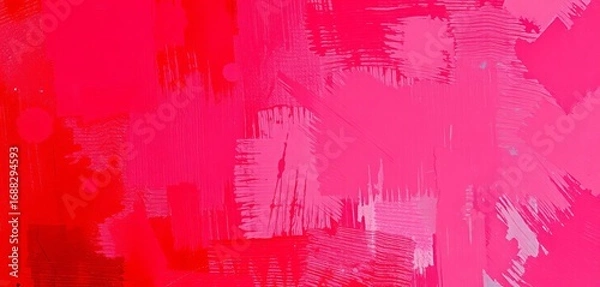 Fototapeta Crimson, scarlet, burgundy hues layered with visible brushstrokes, creating a textured backdrop,  background,  tone