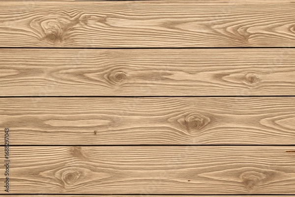 Fototapeta Natural Wooden Plank Texture Background With Distinct Wooden Grain Patterns