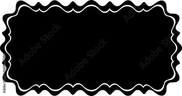 Fototapeta black and white frame with copy space