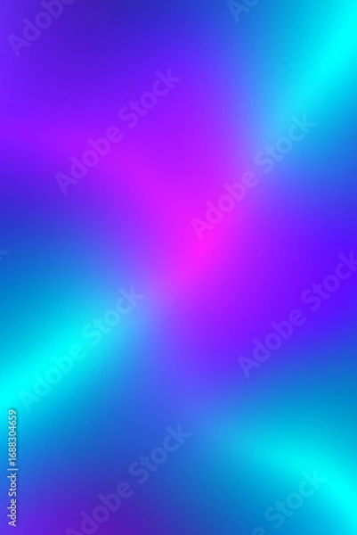 Fototapeta Vibrant Abstract Gradient With Bright Purple and Aqua Color Blending
