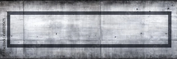Fototapeta Gray concrete wall with a dark border