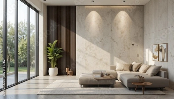 Fototapeta "A Study on Modern Simple Background of Walls: Understanding Their Role in Architecture, Interior Design, and Creating Calm, Clean, and Functional Spaces"
