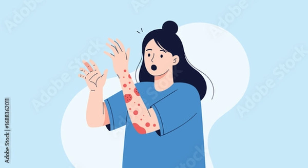 Fototapeta Understanding common skin rashes and their causes a comprehensive guide to recognition and treatment
