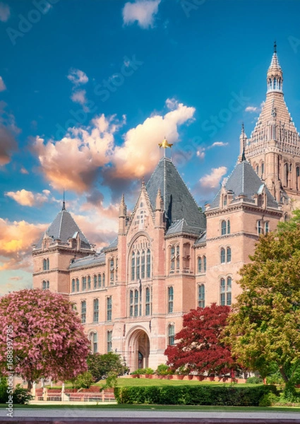 Fototapeta 伝統ある大学のような雰囲気をもつ建物