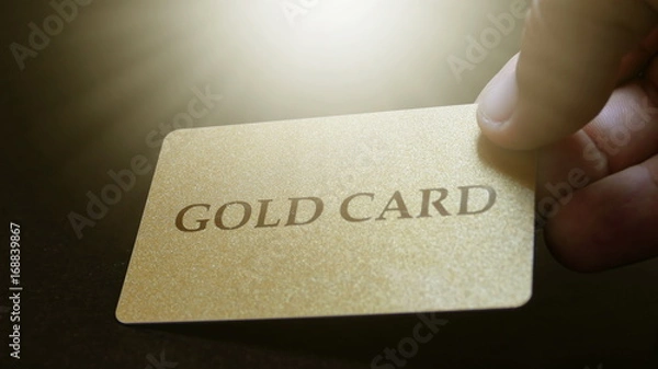 Obraz Gold card holder
