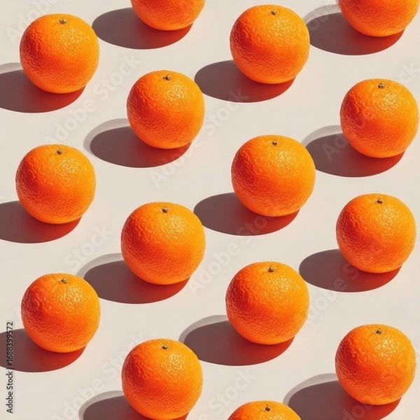 Fototapeta Bright oranges, patterned, shadows