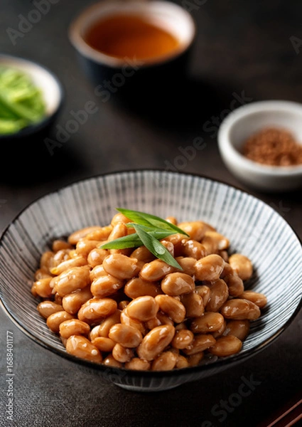 Fototapeta 健康に良い日本の伝統食品「納豆」