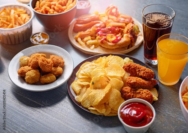 Fototapeta 美味しそうなパーティーフード