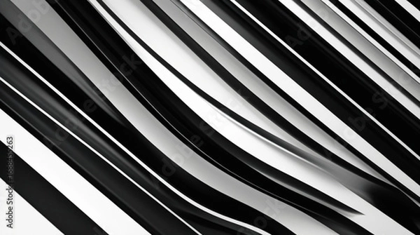 Obraz Black and white striped background