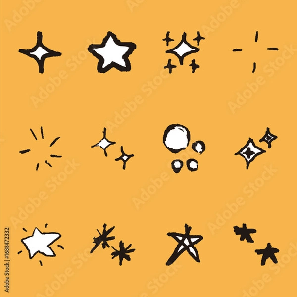 Obraz 星　キラキラ　飾り　光