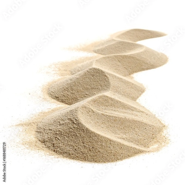 Fototapeta Piles of fine sand arranged in a flowing pattern