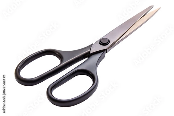 Fototapeta  black scissors for creative cutting isolated on white background ,PNG. AI Generated.
