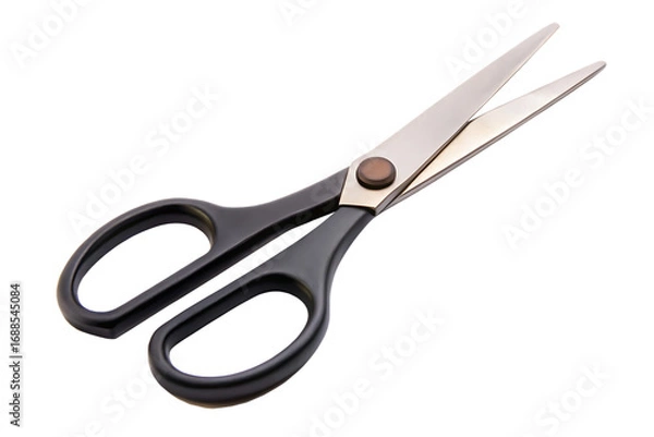 Fototapeta  black scissors for creative cutting isolated on white background ,PNG. AI Generated.