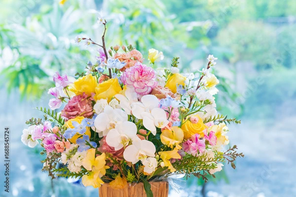 Obraz カラフルなフラワーアレンジメント