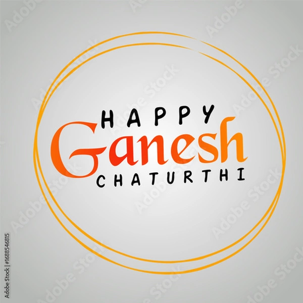 Fototapeta Design vector Happy Ganesh Chaturthi Festive Celebration