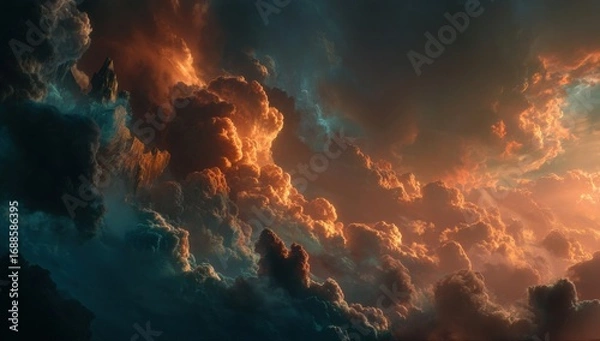 Obraz Dramatic sunset cloudscape (2)