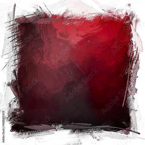 Fototapeta maroon, dark blood red to red abstract tick brush stroke effect blended shadow illustration of a colorful background in gradient style