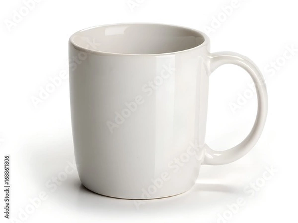 Obraz white cup isolated