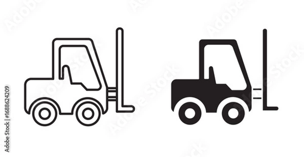 Obraz forklift icon