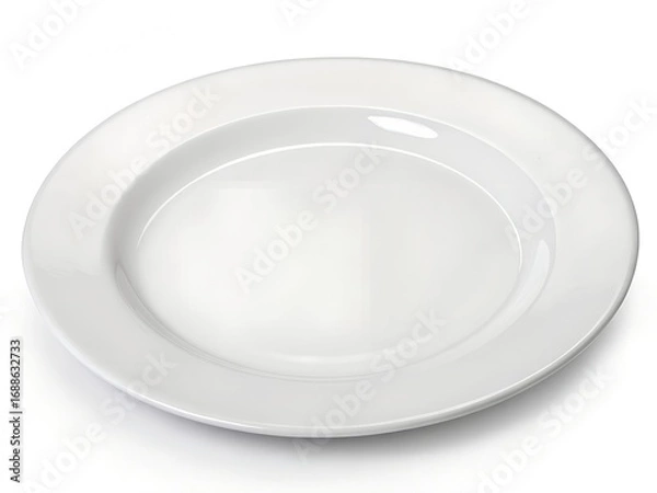 Fototapeta empty white plate