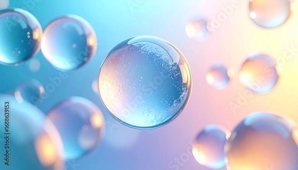 Obraz floating bubbles