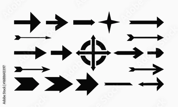 Fototapeta vector set of arrows
