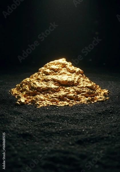 Obraz Obsidian's Golden Heart