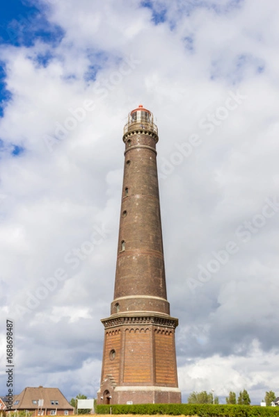 Fototapeta Historic new lighthouse in the center of Borkum
