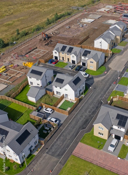 Fototapeta New housing development at Dargavel in Bishopton