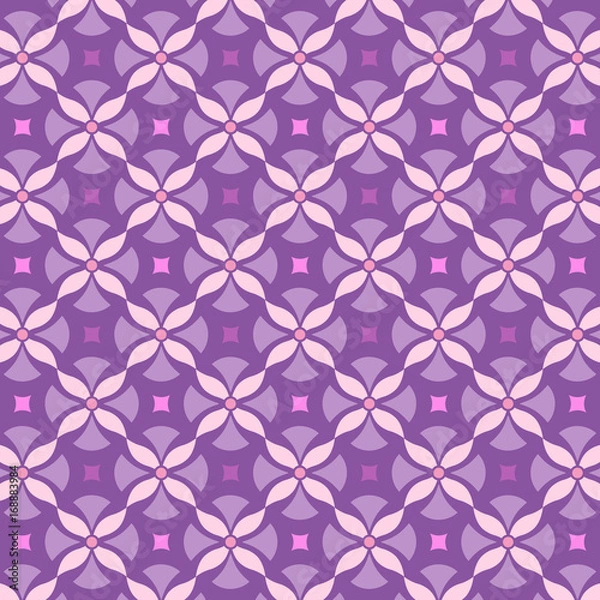 Obraz Purple floral seamless pattern
