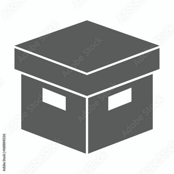 Fototapeta box icon, package vector