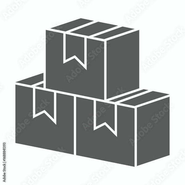 Fototapeta box icon, package vector